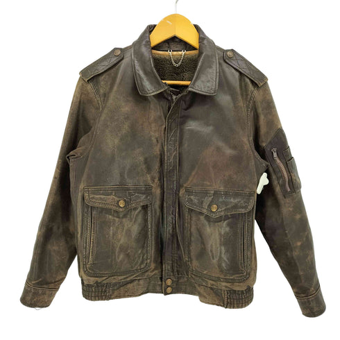 Royal Leather Coats ライナー付 レザー ブルゾン メンズ import:M
