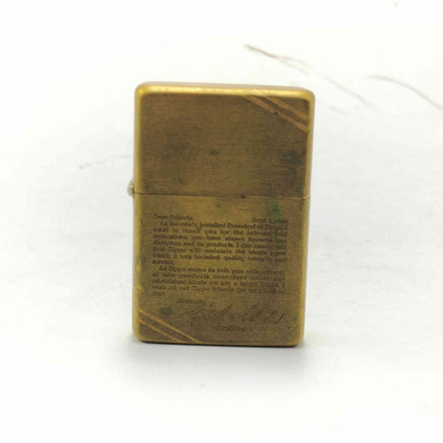 ジッポ ZIPPO USA製 新社長就任記念 メッセージ刻印 オイルライター メンズ