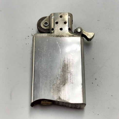 ジッポ ZIPPO SOLID BRASS ソリッドブラス 真鍮 ダブルイヤー 1932-1985 社長メッセージ 1985年製 オイルライター メンズ