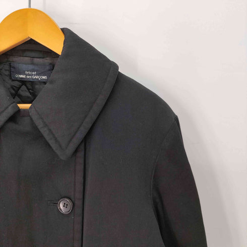 トリココムデギャルソン tricot COMME des GARCONS 90S コットン 裏地キルティング ピーコート レディース