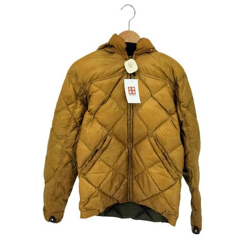 エディーバウアー Eddie Bauer フロントジップ ナイロン ダウンジャケット メンズ XS