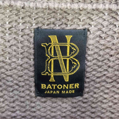 バトナー BATONER 21AW Aging Half Zip Knit エイジング ハーフジップ ニット メンズ JPN:1