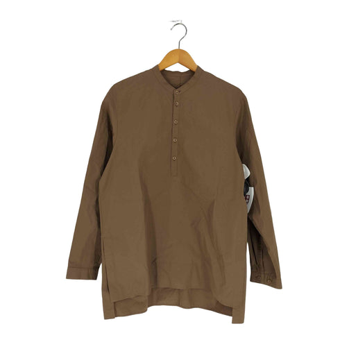 エイトン ATON Suvin Broad Band Collar Shirt メンズ JPN:2