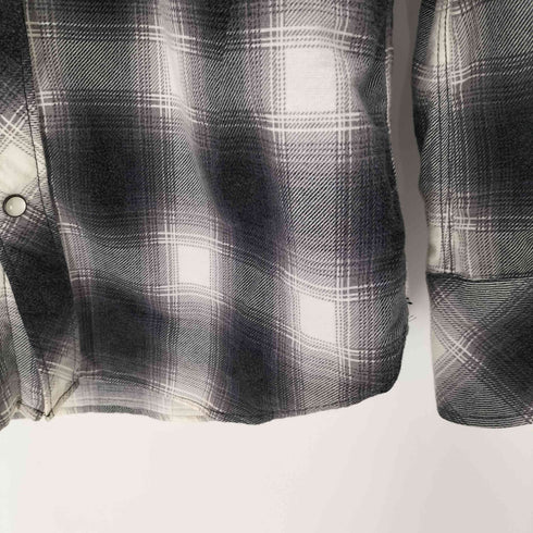 N NUMBER 00S 07AW LOVE GOD MURDER 宮下期 L/S オンブレチェック ウエスタン プリントネル シャツ archive アーカイブ メンズ JPN:2