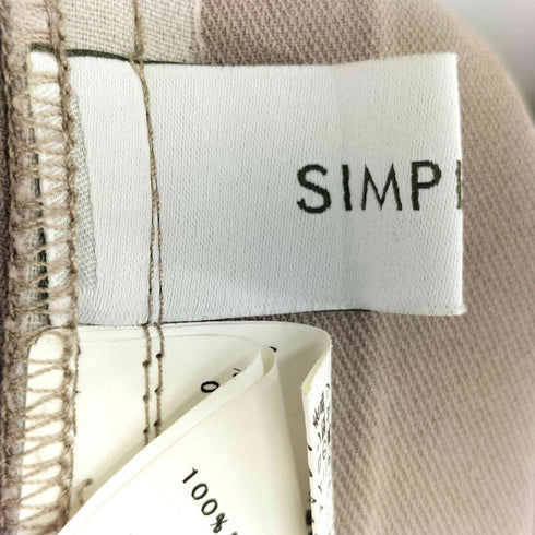 シンプリシテェ SIMPLICITE サイドリボン ノースリーブワンピース レディース
