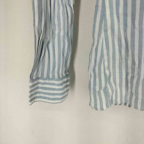 ラコステ LACOSTE ワンポイント刺繍 ストライプ L/S シャツ レディース JPN:36