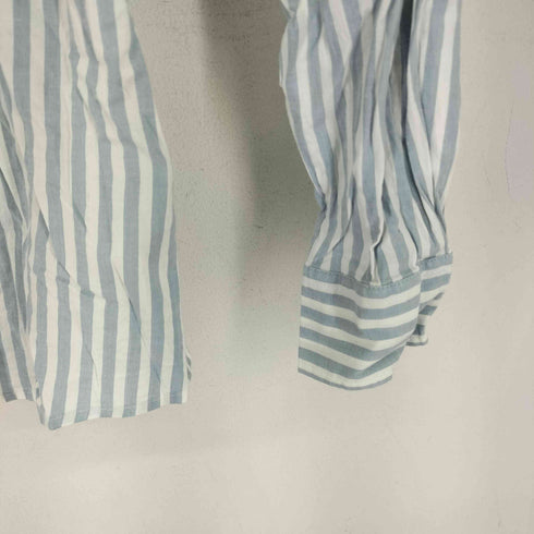 ラコステ LACOSTE ワンポイント刺繍 ストライプ L/S シャツ レディース JPN:36