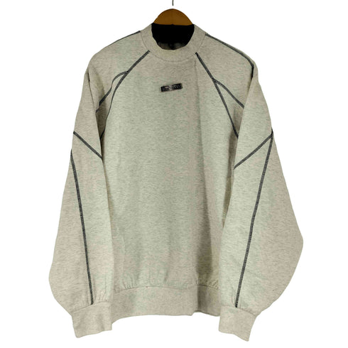 ステッチ モックネック スウェット メンズ JPN:M