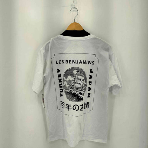 レスベンジャミンズ LES BENJAMINS ワード イラストプリント クルーネックTシャツ メンズ import:S