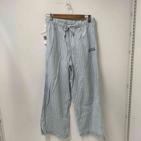 レスベンジャミンズ LES BENJAMINS ストライプ柄 イラストロゴ刺繍 長袖シャツ ストライプ柄 イージーパンツ セットアップ メンズ S