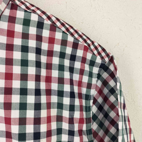 フレッドペリー FRED PERRY Japan Fit BD チェックシャツ S/S メンズ import:L