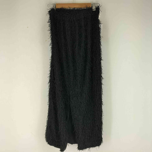 GIUNON フリンジ バックスリット スカート レディース