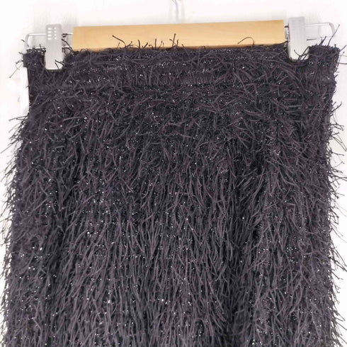 GIUNON フリンジ バックスリット スカート レディース