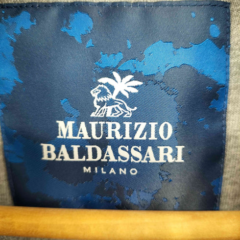 マウリツィオバルダサーリ MAURIZIO BALDASSARI フルジップ ノーカラー ブルゾン ジャケット メンズ
