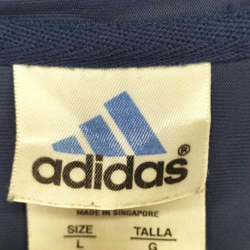 アディダス adidas 90-00s パフォーマンスロゴ刺繍 スリーストライプス プルオーバーパーカー メンズ import:L