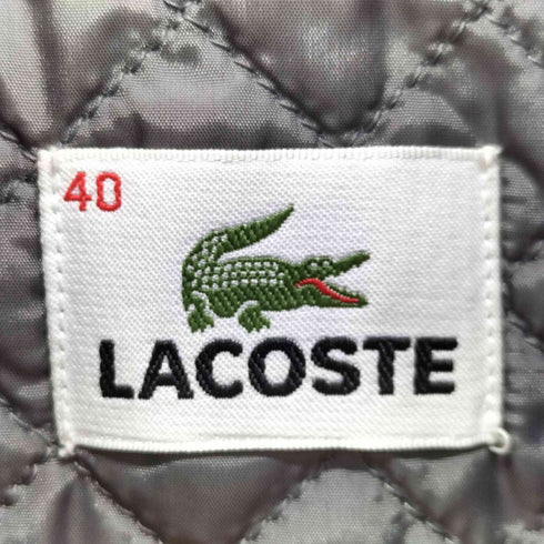 ラコステ LACOSTE 裏地キルティング 袖ニット ウールブルゾン レディース US:40