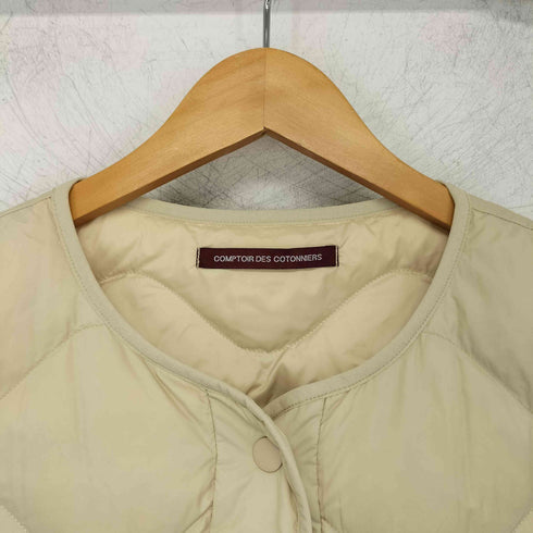 コントワーデコトニエ COMPTOIR DES COTONNIERS ノーカラー キルティング ダウンライナージャケット レディース JPN:XL