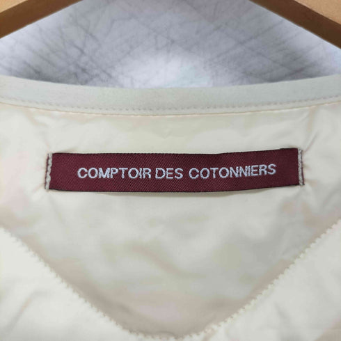 コントワーデコトニエ COMPTOIR DES COTONNIERS ノーカラー キルティング ダウンライナージャケット レディース JPN:XL