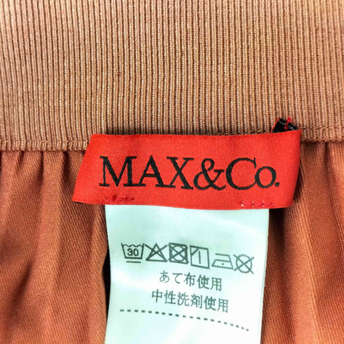 マックスアンドコー MAX&CO. レザープリーツスカート レディース 155/60A