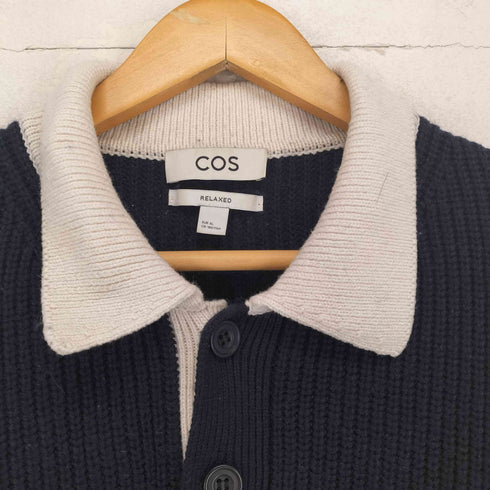 コス COS RELAXED LONG-SLEEVED RUGBY POLO SHIRT メンズ XL