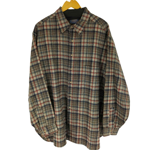 ペンドルトン PENDLETON 70S MADE IN USA ウール ネルシャツ メンズ 2X