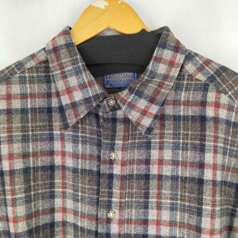 ペンドルトン PENDLETON 70S MADE IN USA ウール ネルシャツ メンズ 2X