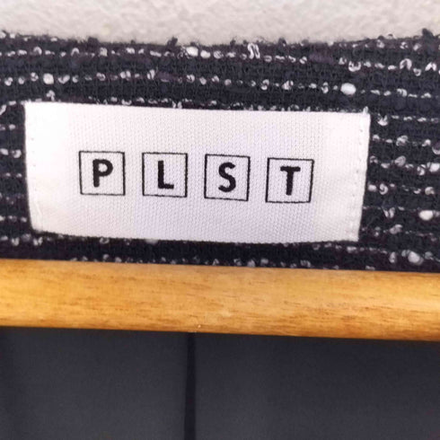 プラステ PLST スラブツイードジャージー ジャケット スカート セットアップ レディース