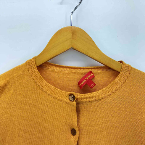 ヴィヴィアンウエストウッド Vivienne Westwood イタリア製 オーブ 刺繍 ウール カーディガン レディース import:M
