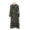 アルディーノアール HARDY NOIR Flower print dress. フラワープリント後ろタイワンピース レディース