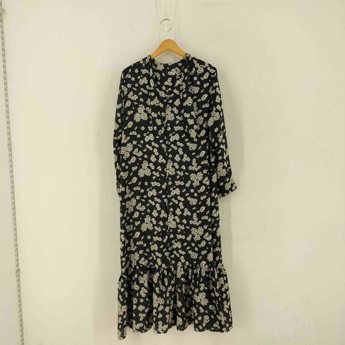 アルディーノアール HARDY NOIR Flower print dress. フラワープリント後ろタイワンピース レディース