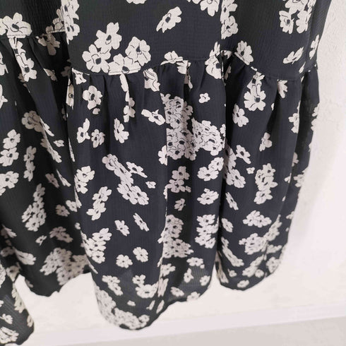 アルディーノアール HARDY NOIR Flower print dress. フラワープリント後ろタイワンピース レディース