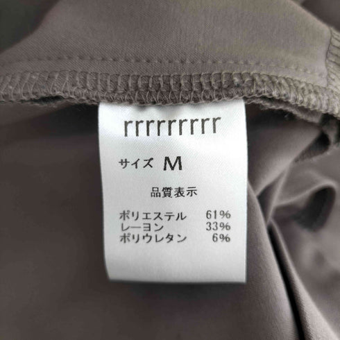 rrrrrrrrr ナインアール レーヨン混1タックスリットスラックス レディース JPN:M