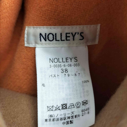 ノーリーズ NOLLEY’S リバーシブルハーフコート レディース 38
