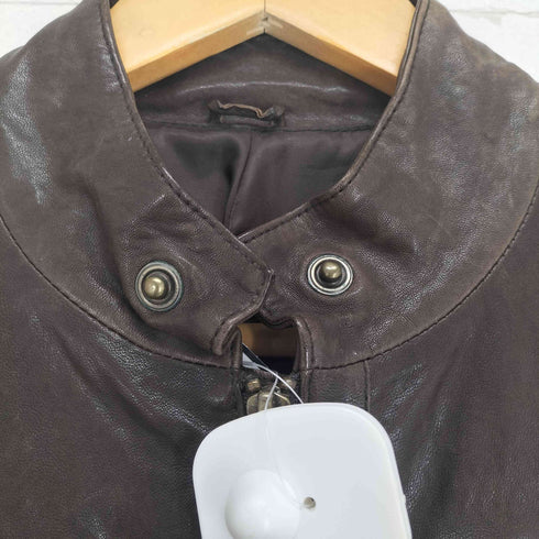 YHKIM lamb leather ラムレザー シングルライダースジャケット レディース import:L