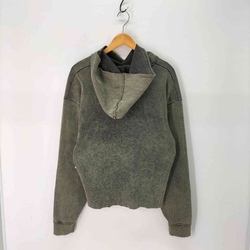 ザラ ZARA VINTAGE-EFFECT QOVURGʻALI CROPPED HUDDIE & VINTAGE-EFFECT QOVURGʻALI SHIM ヴィンテージ加工 セットアップ メンズ TOPS:M/PANTS:S