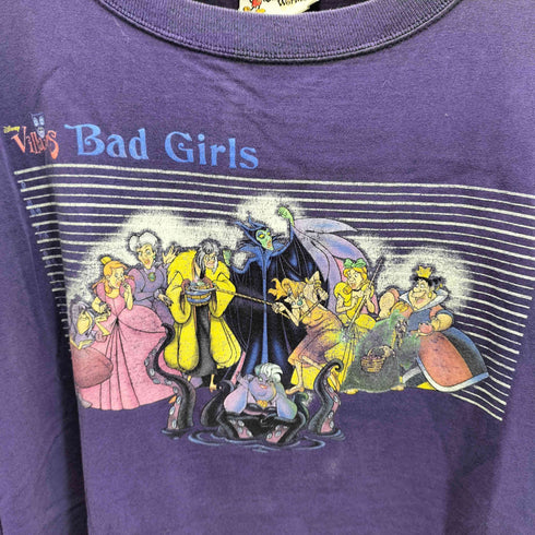 USA製 Villains ヴィランズ BAD GIRLS キャラクター クルーネックTシャツ メンズ XXL