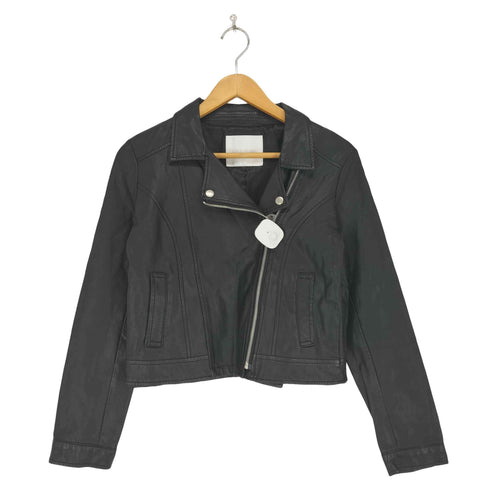 セシルマクビー CECIL McBEE フェイクレザーライダースジャケット レディース JPN:M