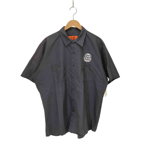 レッドキャップ RED KAP ワッペン刺繍 半袖 ワークシャツ メンズ XL