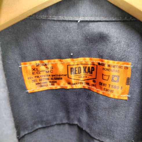 レッドキャップ RED KAP ワッペン刺繍 半袖 ワークシャツ メンズ XL