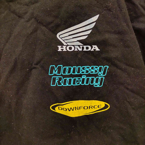 マウジー moussy 企業ロゴ RACING BIG TEE レディース FREE