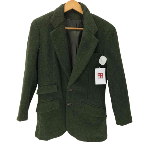 ハリスツイード Harris Tweed メランジ ウール 2B テーラード ジャケット レディース 11