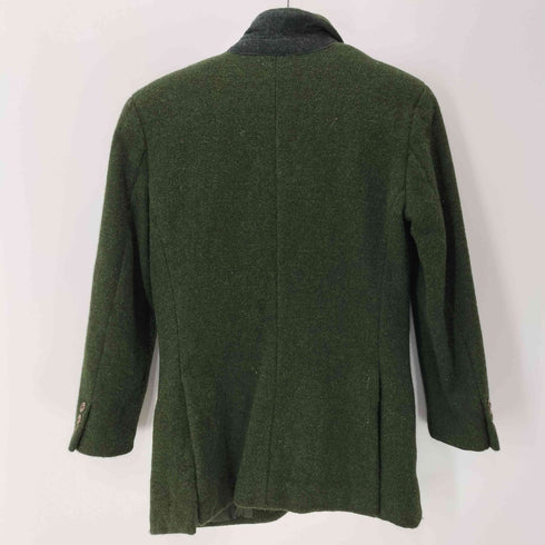 ハリスツイード Harris Tweed メランジ ウール 2B テーラード ジャケット レディース 11