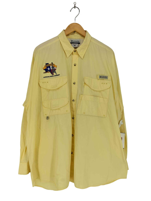 コロンビア Columbia PFG 企業刺繍ロゴ フィッシングシャツ メンズ XL