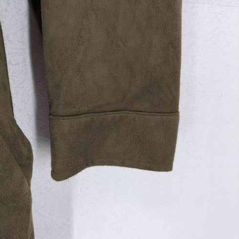 ザラ ZARA ベルト付き 2ポケット ベロアシャツワンピース レディース import:S