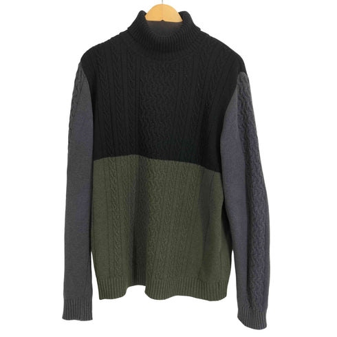ジースターロー G-STAR RAW CABLE COLOR BLOCK LOOSE TURTLE KNIT メンズ import:M