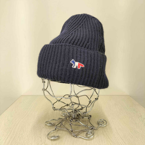 メゾンキツネ MAISON KITSUNE フォックスパッチ ニットキャップ メンズ