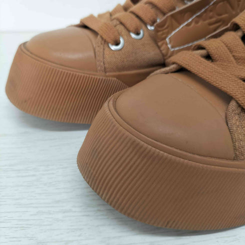 ジェイダブリューアンダーソン JW ANDERSON キャンバス×レザー コンビ 厚底 スニーカー レディース EUR:38