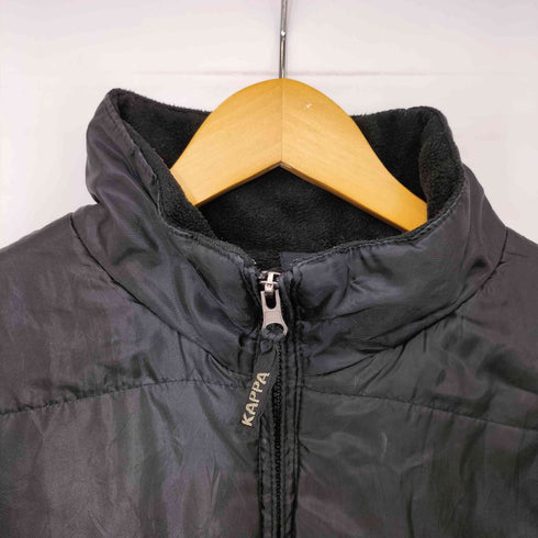カッパ Kappa 00s ロゴ刺繍 裏地フリース ジップアップ ナイロン ウォームアップジャケット メンズ import:XL