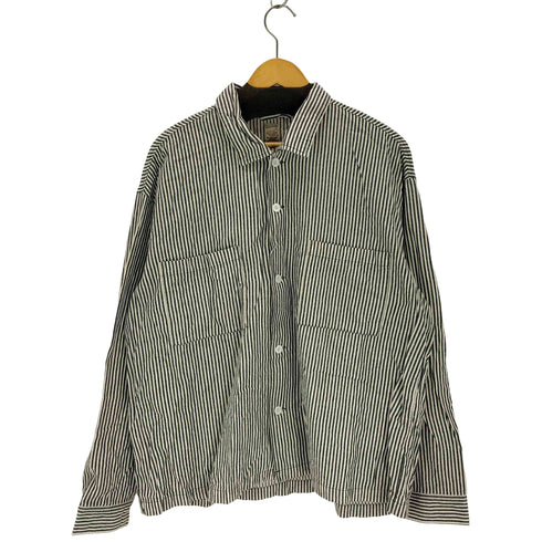 アルカルザ ALCARZA 刺繍デザインストライプL/S シャツ メンズ JPN:XL