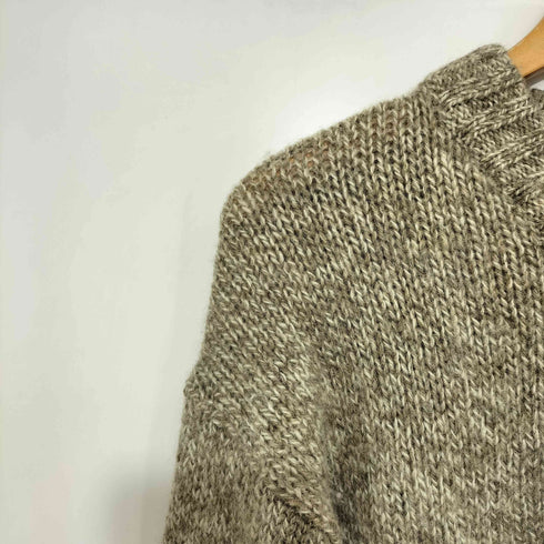 シーホップ seahop ウール ヘンリーネック くるみボタン プルオーバー ニット セーター メンズ JPN:M